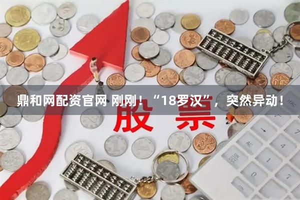 鼎和网配资官网 刚刚!“18罗汉”,突然异动!